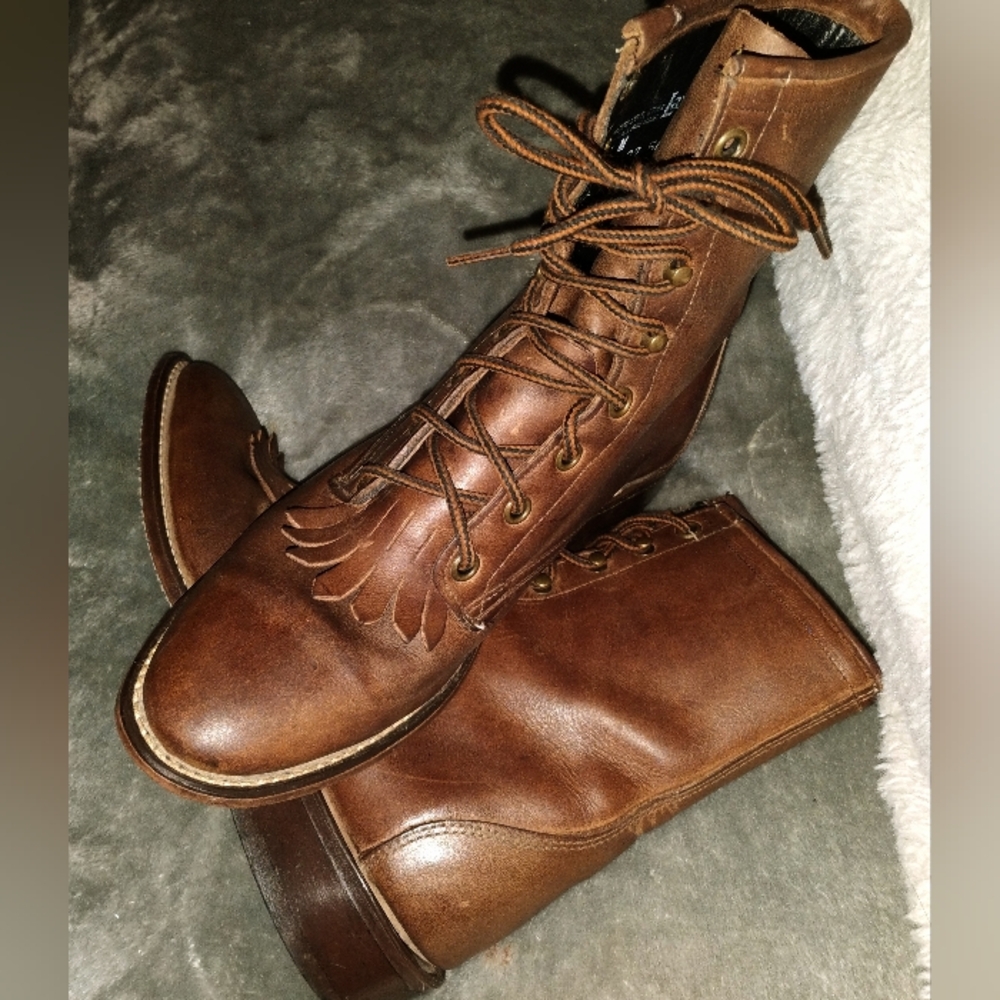 Laredo Brown Leather Women's Boots Size 7